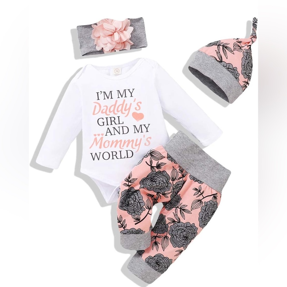 Girls 3-6 month set. Brand new still in original bag.